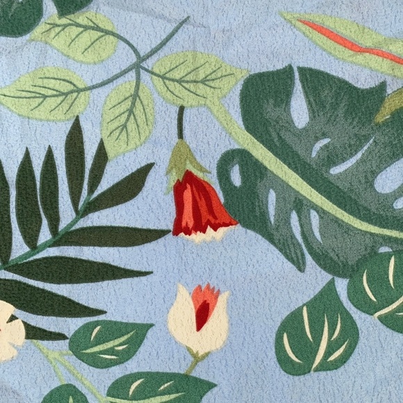 EASEL Anthropologie floral print ruffle flutter short sleeve pullover NEW size S - Picture 5 of 12